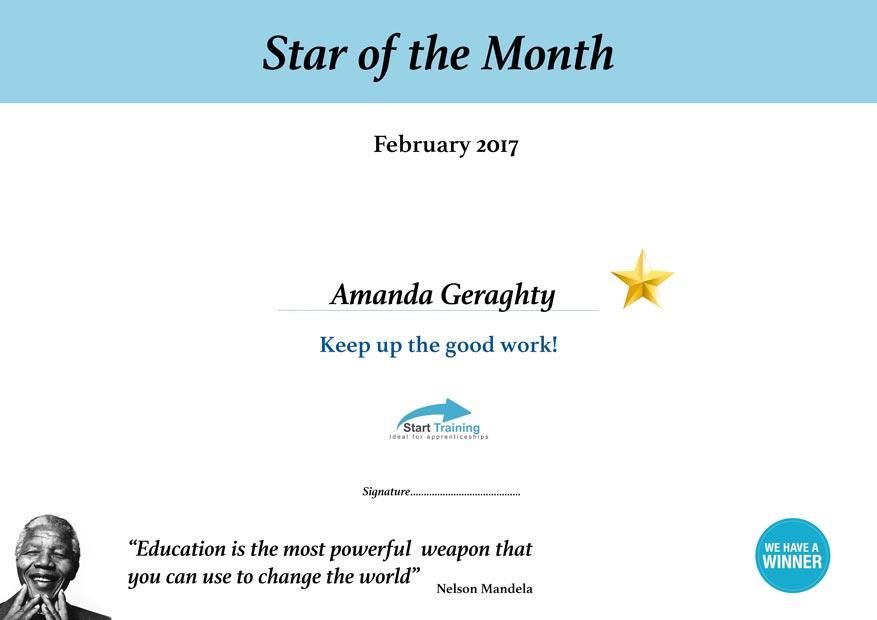 Start of the Month – February
